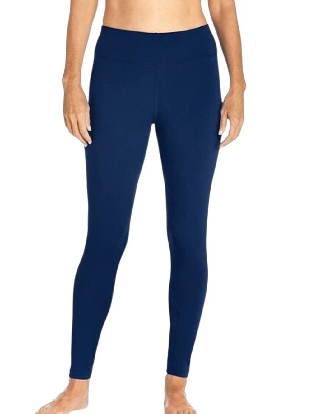 Coolibar Tulip Swim Leggings Navy Blue UPF Protection Size Medium NWT